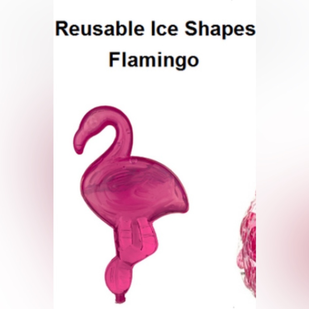 Joie Pineapple and Flamingo Reusable Ice Cubes 20 pc. ~ New - Picture 3 of 5